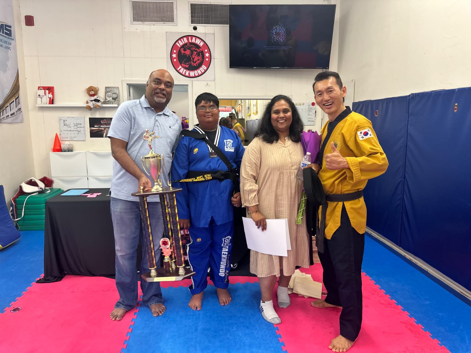 Sukrut at his belt promotion celebration